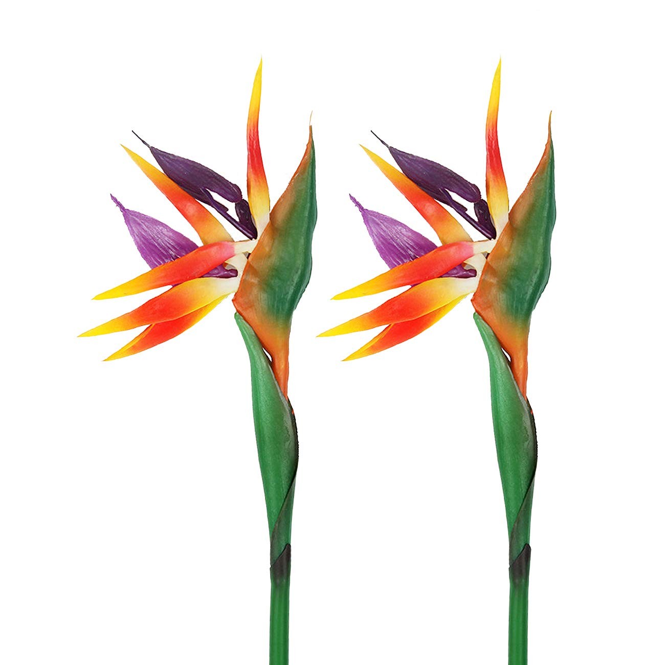 2 PCS 32″ Artificial Bird of Paradise Flowers Plants Home Garden Wedding Decor