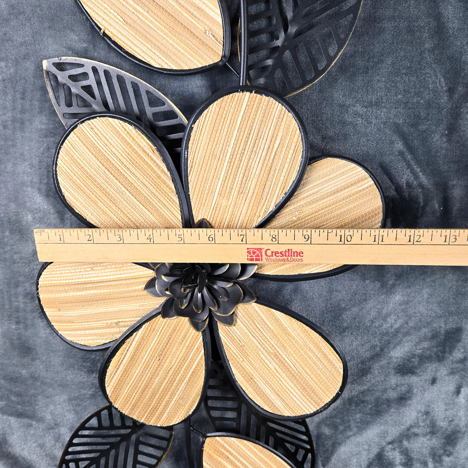 Old Time Pottery 41 ” X 12″ Wall Decor Flower and Leaves Mountain Wild Flower