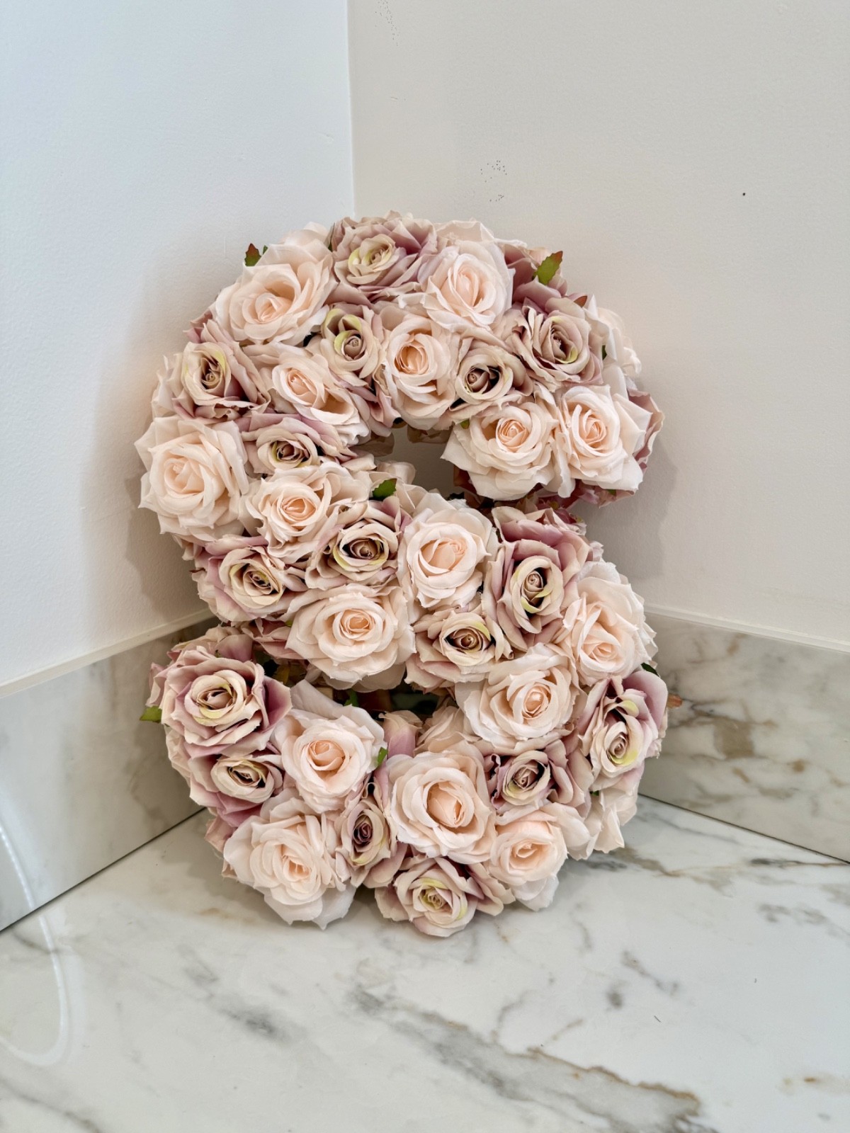 Personalized Floral Letter | Custom Flower Monogram | Handmade Initial | Nursery