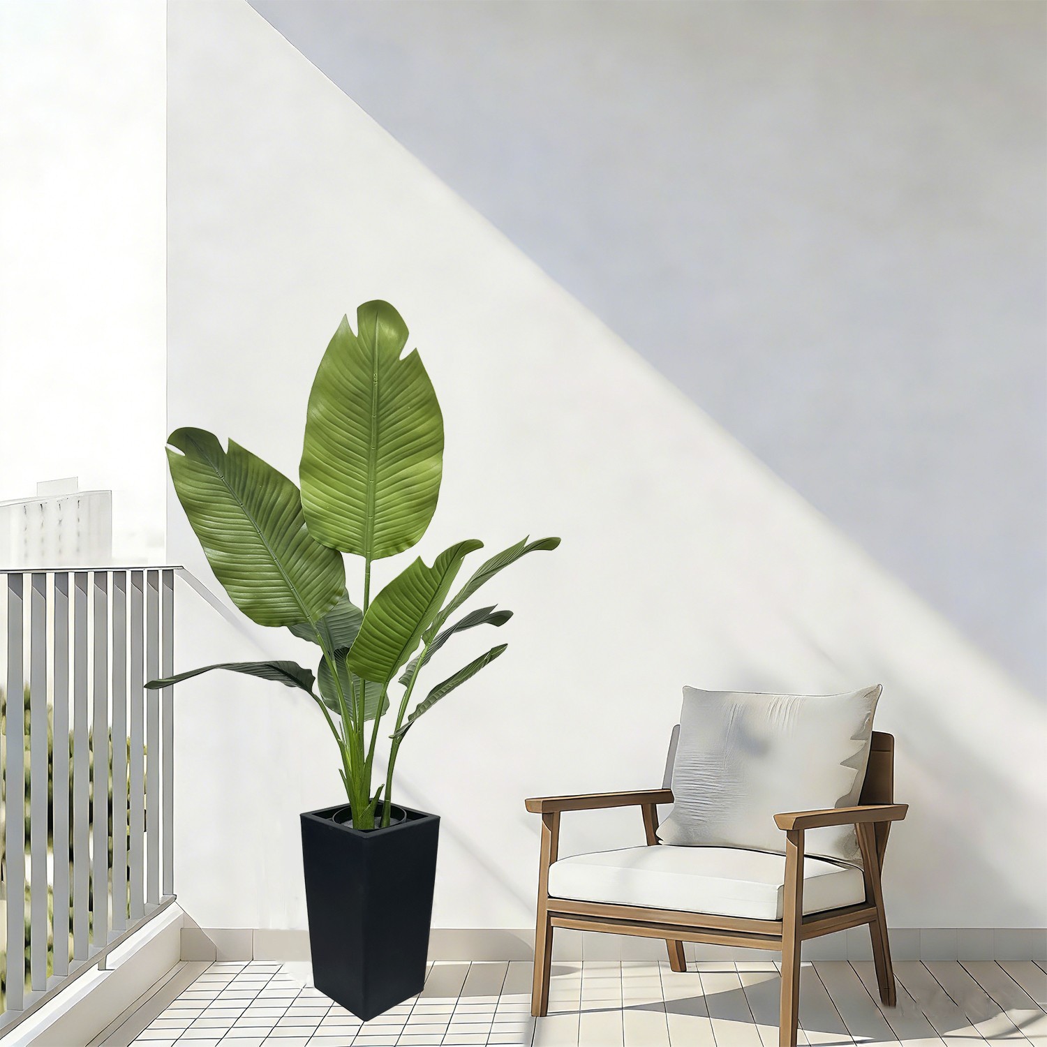120 cm Artificial Travelers Palm Giant Bird of Paradise Floor Greenery for House