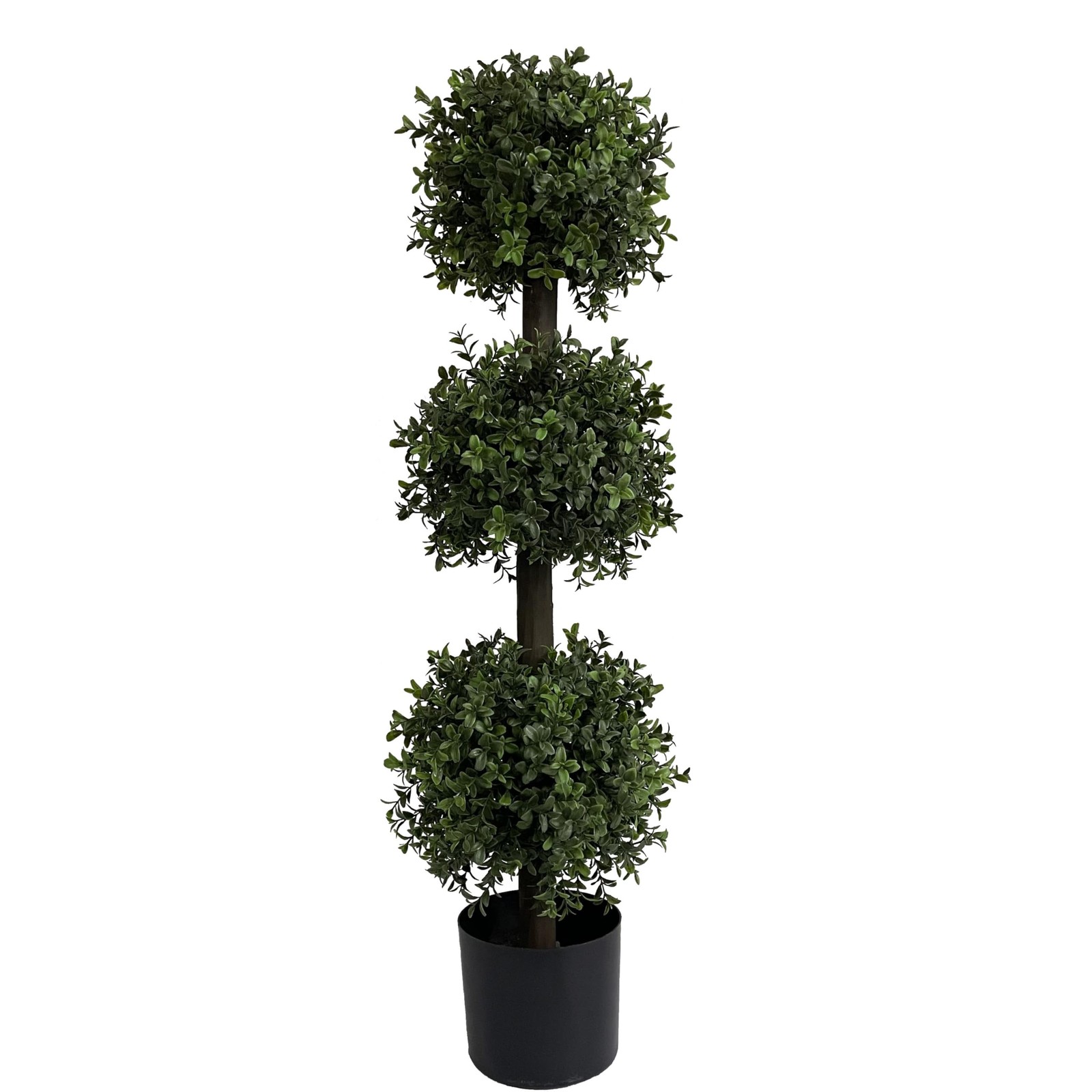 3ft Artificial Outdoor Boxwood Topiary Trees, UV Resistant, Indoor and Outdoo…