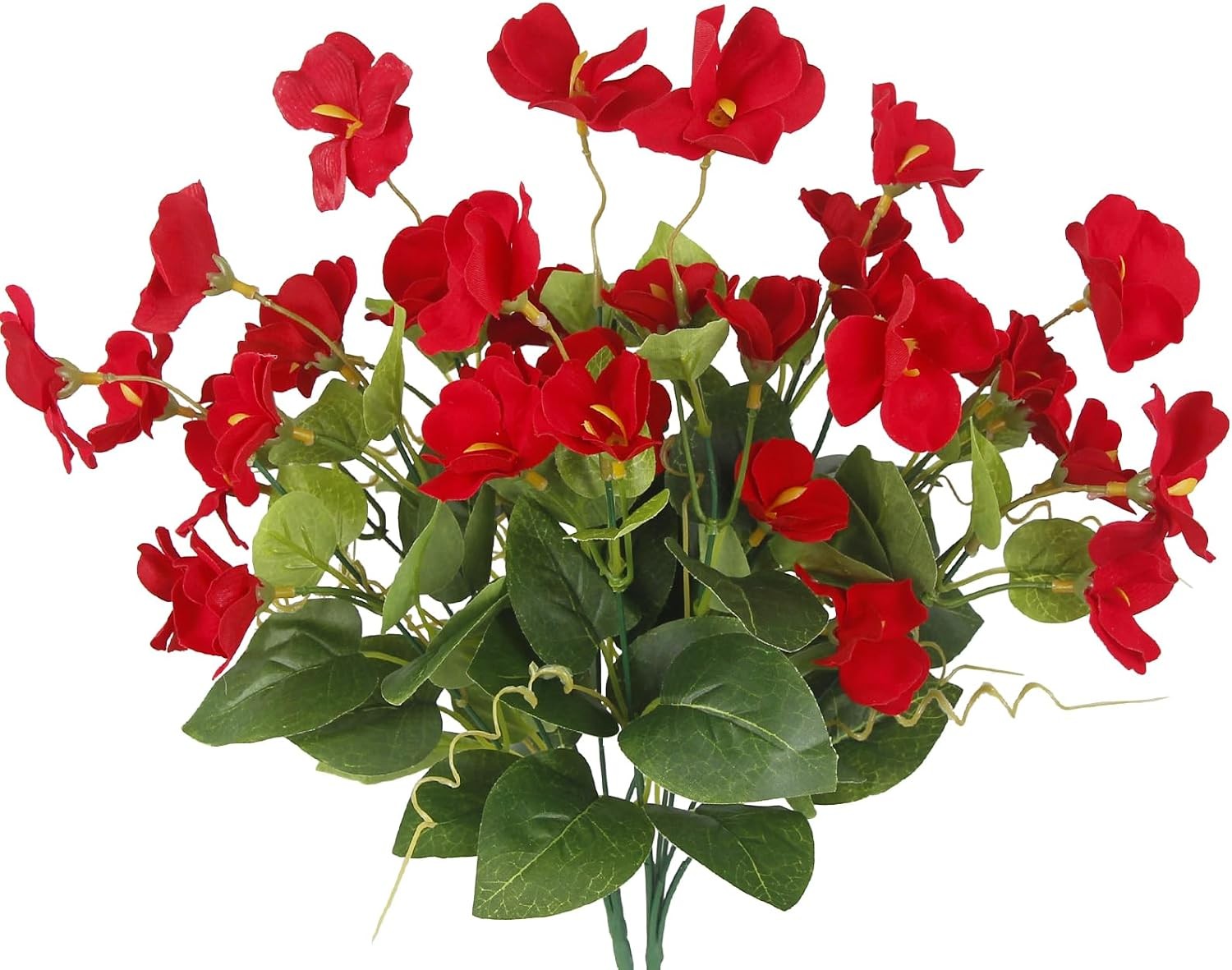 2 Pcs Artificial Flowers for Outdoors Hibiscus Faux Impatiens Outdoor Planters