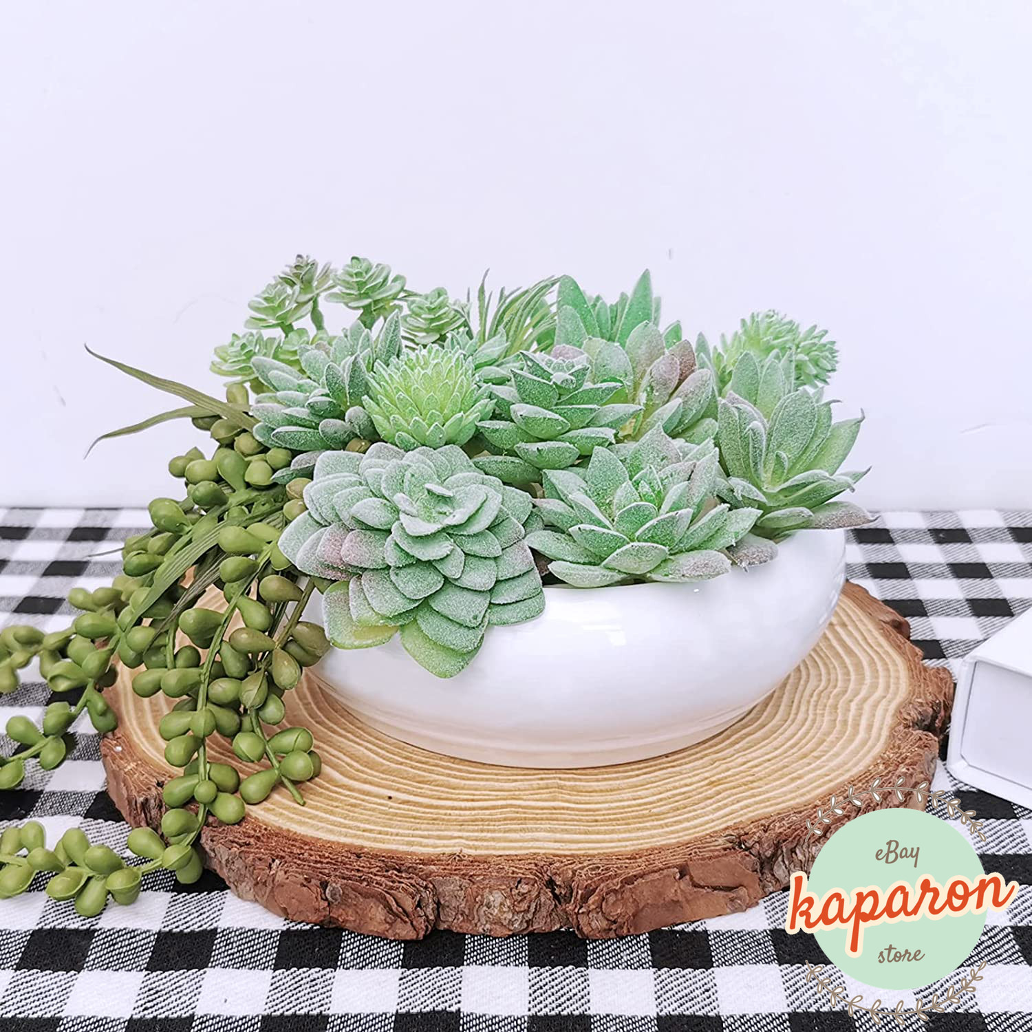 11Pcs Artificial Succulent Plants, Mini Unpotted Fake Faux Succulents Green