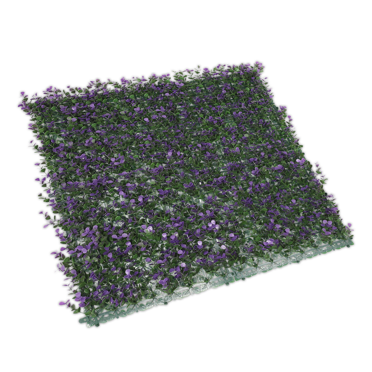 20×20″ Artificial Faux Lavender Buxus Fence Wall Decor Panel With Cover Back