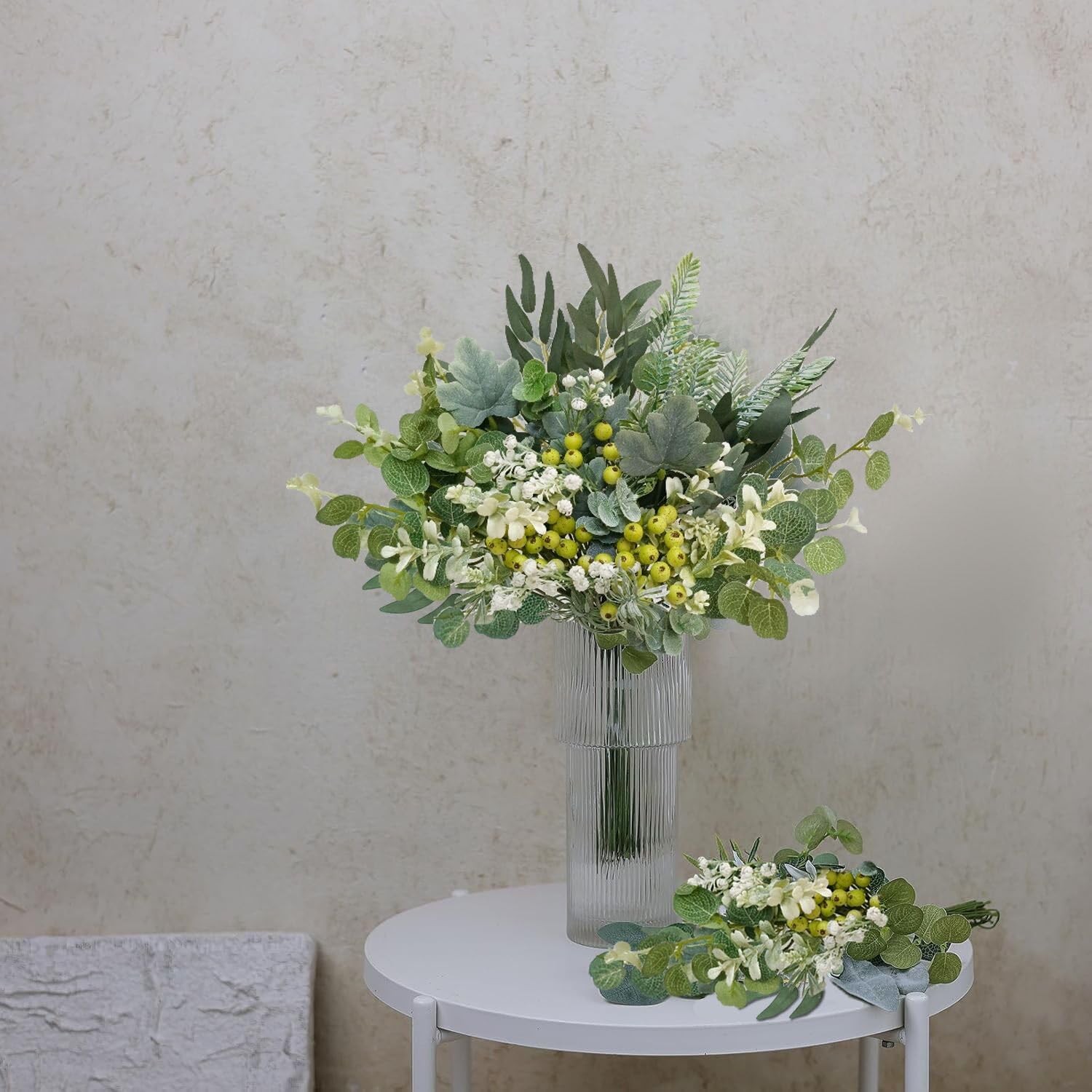 78Pcs Faux Flowers, Artificial Greenery Stems, Greenery for Centerpieces for …