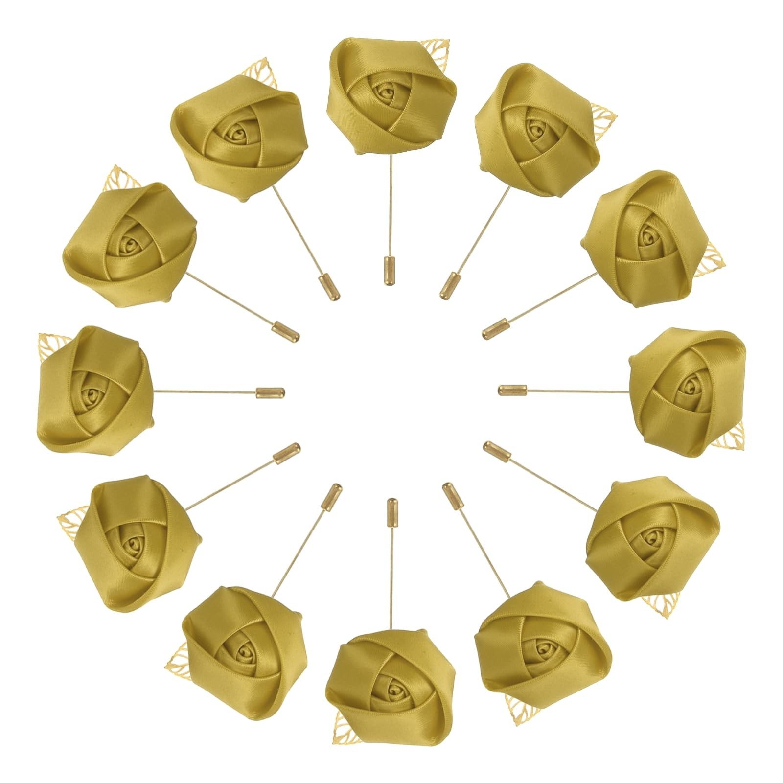 Groom Boutonnieres Rose Pins For Man Wedding Ceremony Formal Party Accessory