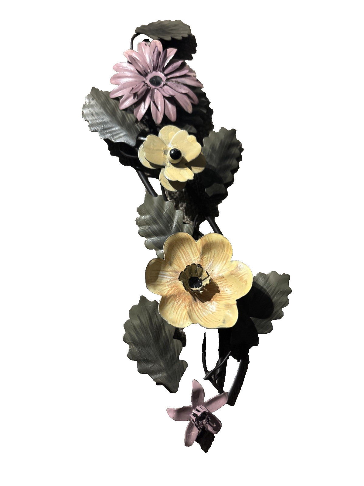Wall Art Deco 3D Flowers Metal MCM