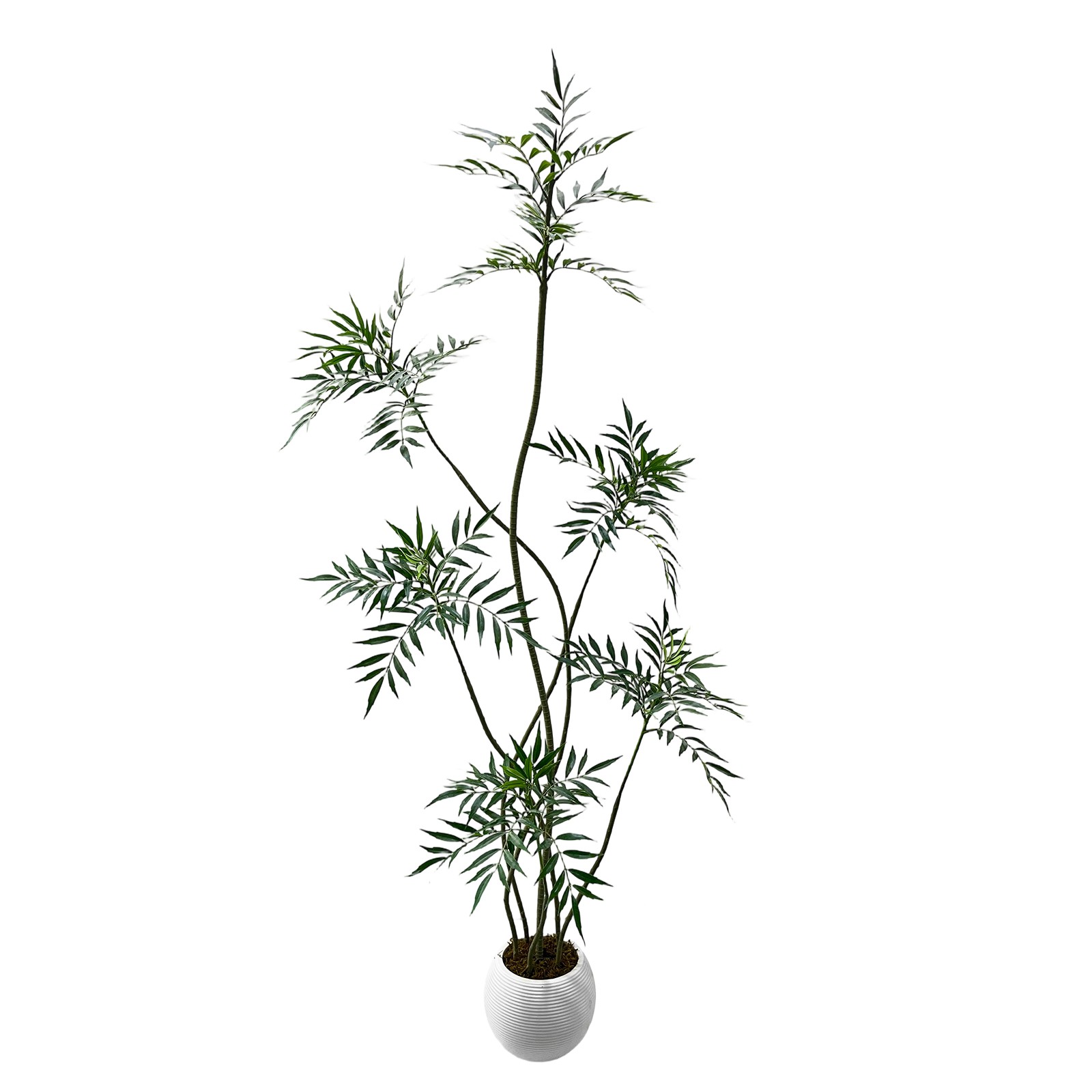 5/6/7FT Artificial Mahonia Plant Tree Realistic Fake Tree for Home Door Decor