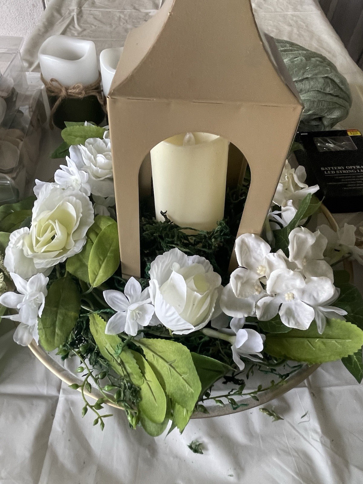 Wedding Decorations Lantern Centerpieces(3) Table Runners(3)and much more