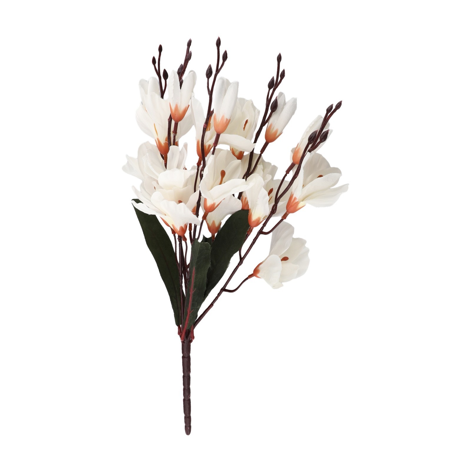 Artificial Magnolia Flower Bouquet 5 Prongs 20 Heads Beauty that Lasts