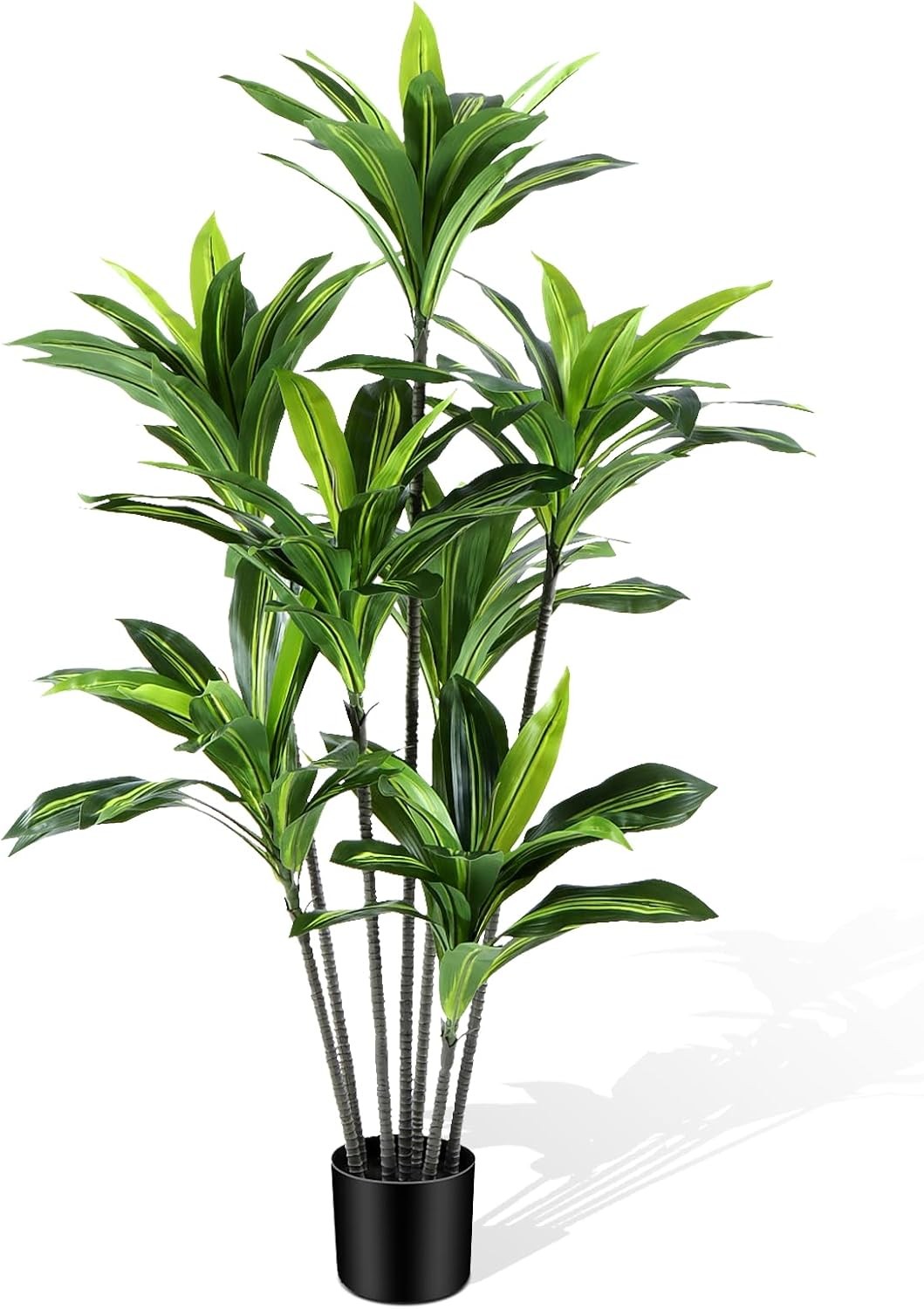 Dracaena Artificial Plant Indoor 5FT – Large Tropical Fake Tree with Lifelike