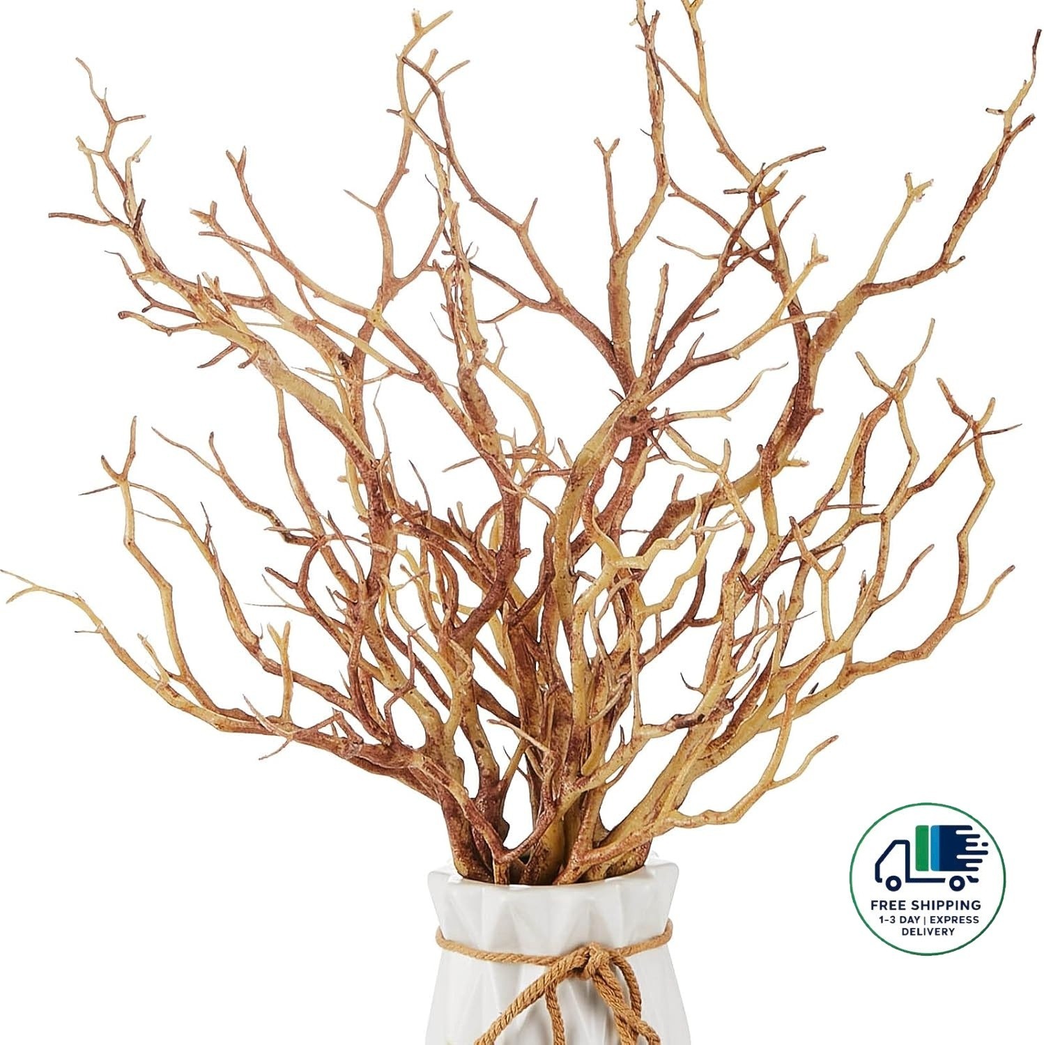 8 ramas de árbol secas, ramas de asta artificiales de manzanita, ramas de árbol