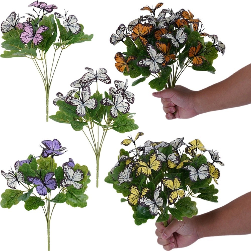 3D Printed Artificial Butterfly Orchid Flowers Wedding Decoration Fake Floral