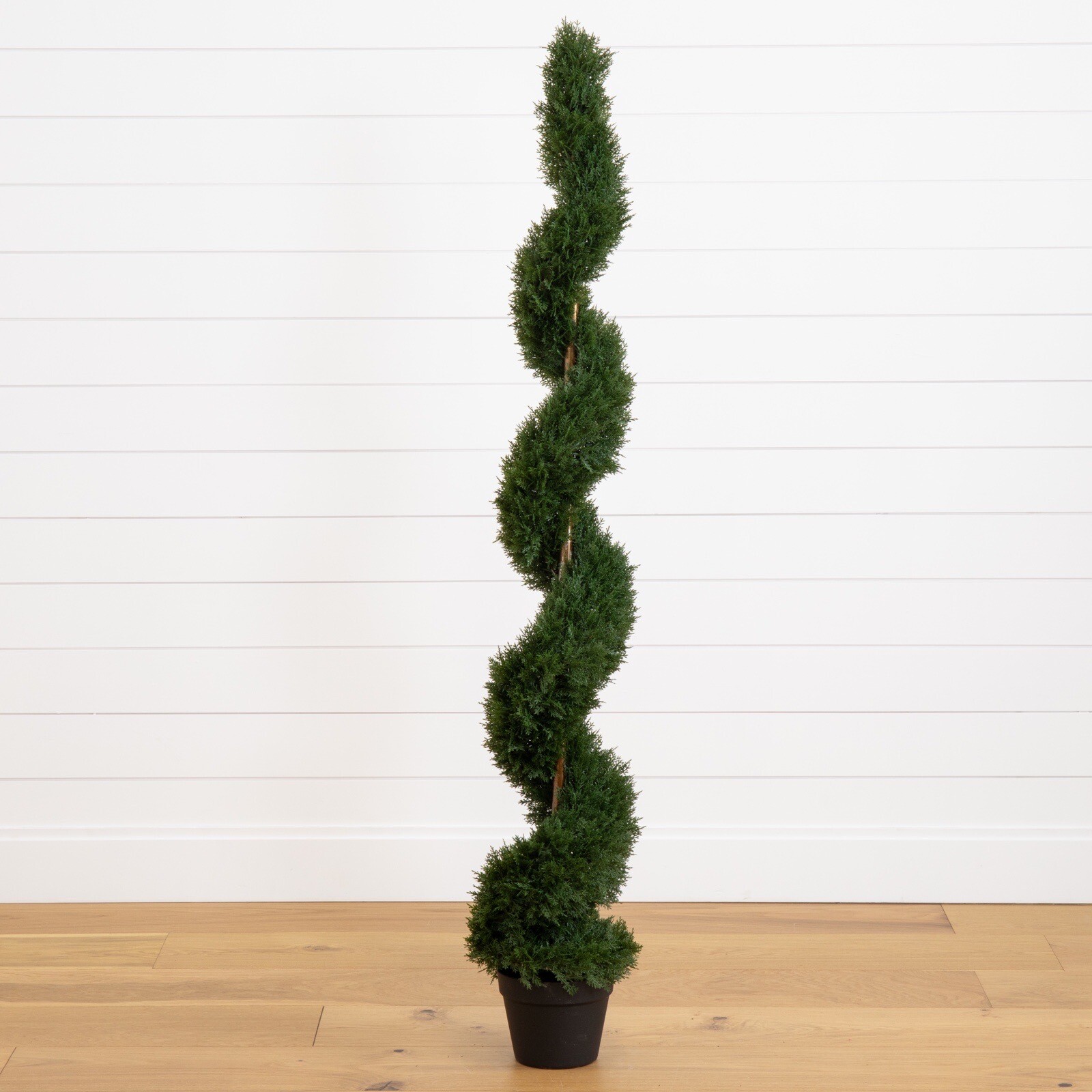 5′ Artificial Cedar Pine Spiral Topiary Tree UV (Indoor/Outdoor). Retail $243