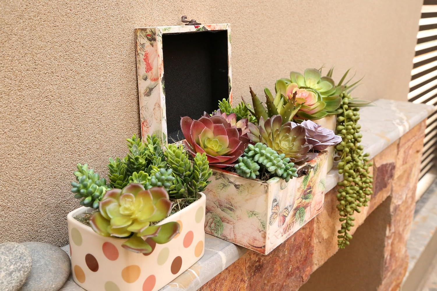 Artificial Succulents Plants Unpotted -14 Pack– Large Fake Succulent Plant Indoo