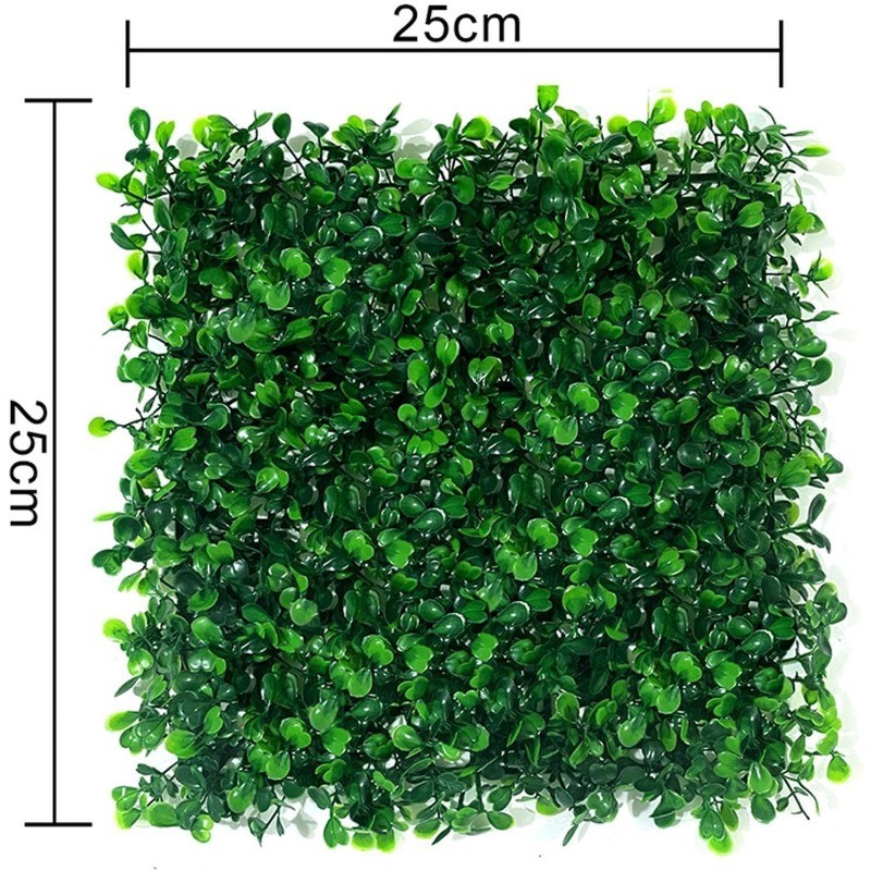 [Indoor Outdoor Decor] 10pcs Artificial Boxwood Hedge Wall Panels: 10 X 10In