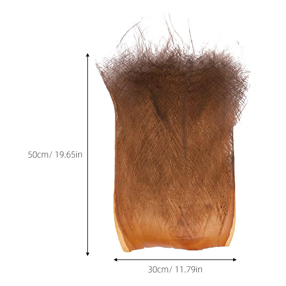 5 Sheets Brown Natural Palm Fiber Garden Decor for and Home Decorations