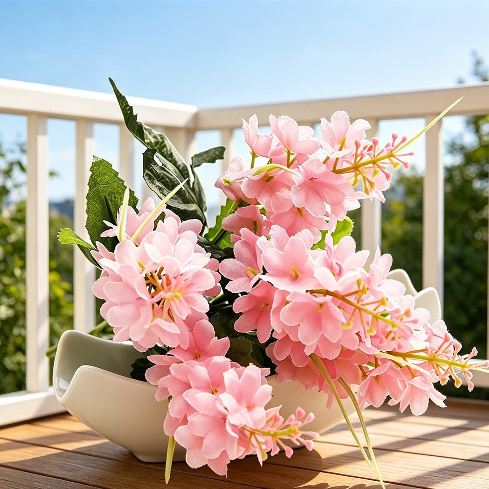 Silk Hyacinth Wedding Decor Reception Decor Realistic Look High-fidelity Silk