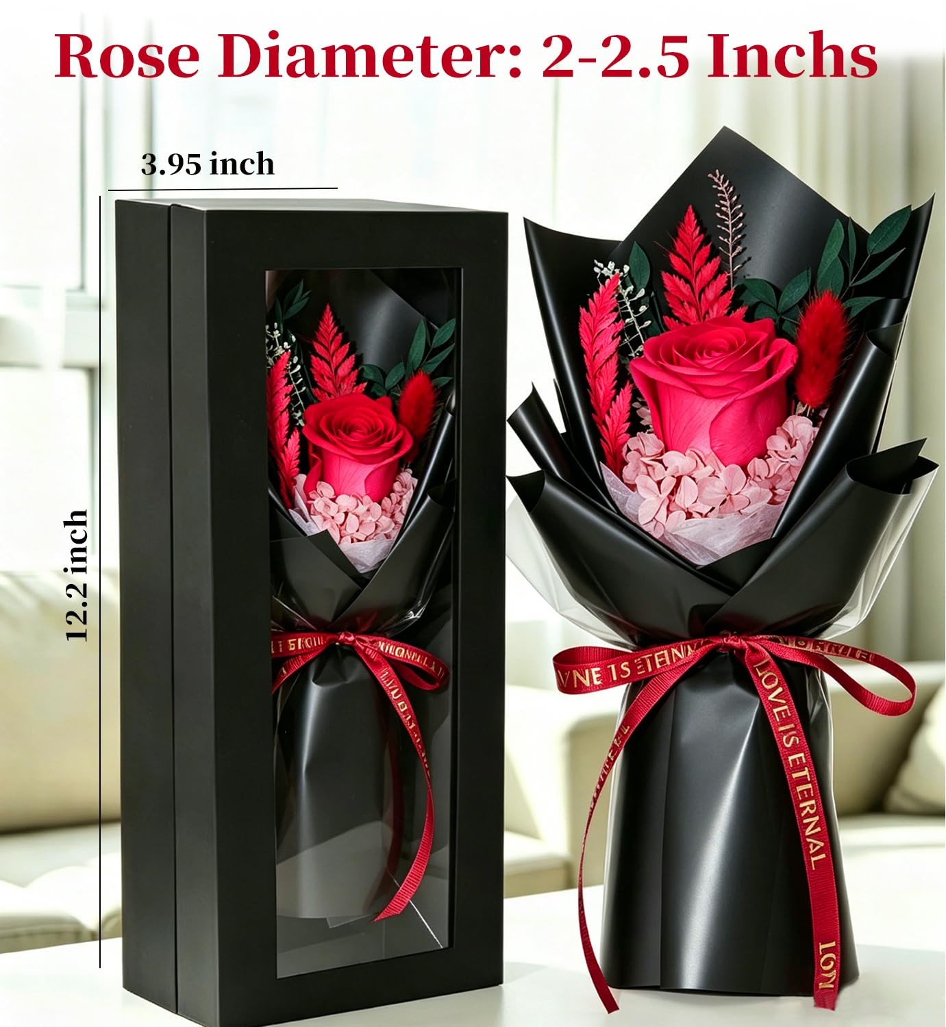 Preserved Flowers Bouquet,Red Rose Bouquets Birthday Gifts,Flowers for Delivery,