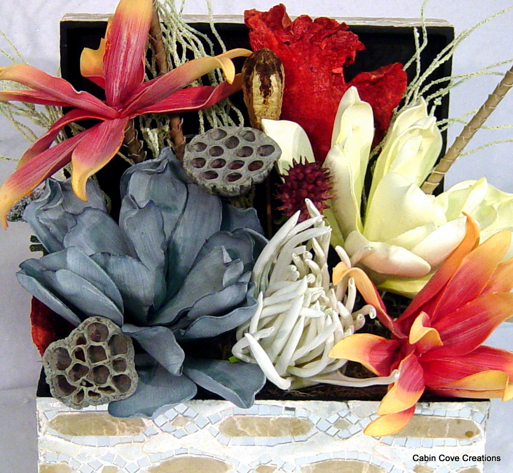 Coastal Floral Arrangement Centerpiece Exotic Tropical Beach Design LUXE