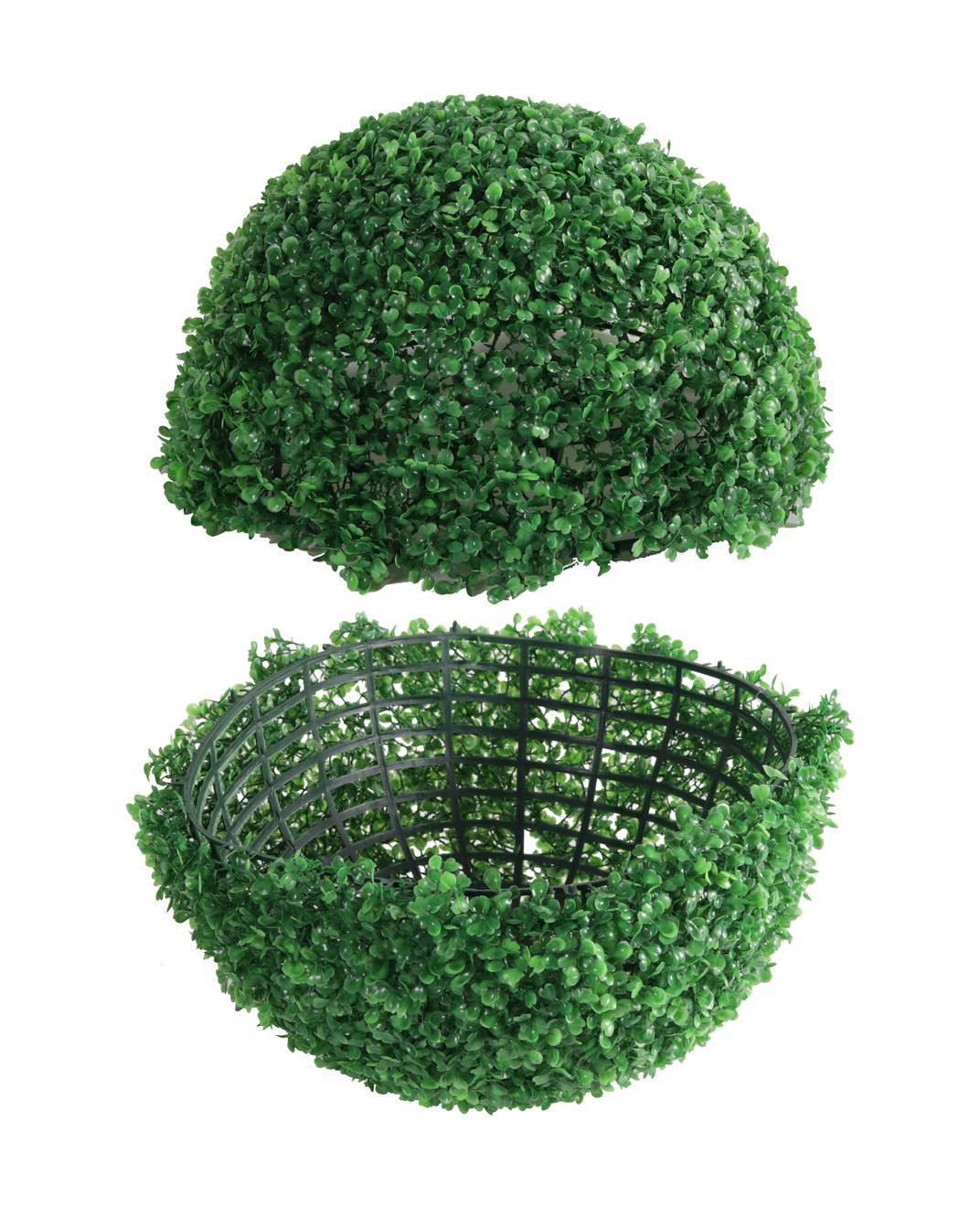 Improvements Set of 2 Artificial 13 in. floral sphere greenery with flower 28B