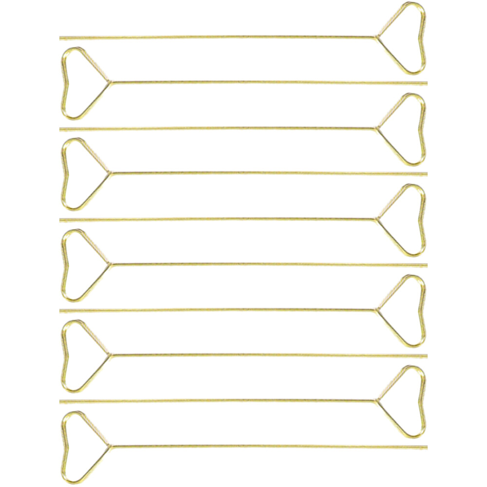 10 Pcs Pieces Gold Round Floral Place Card Holder Heart Decoration