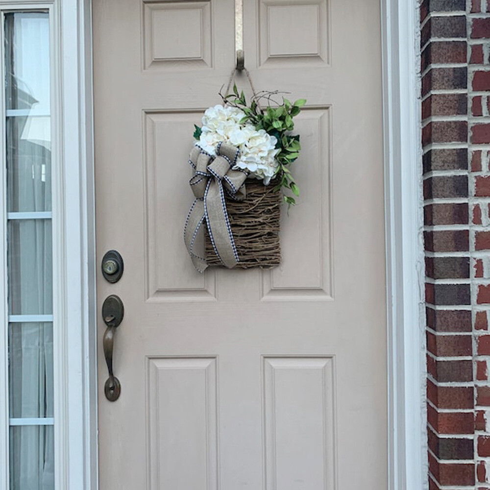 Front Door Hanging Fake Artificial Flower Wreath Garland for Wedding Home Decor