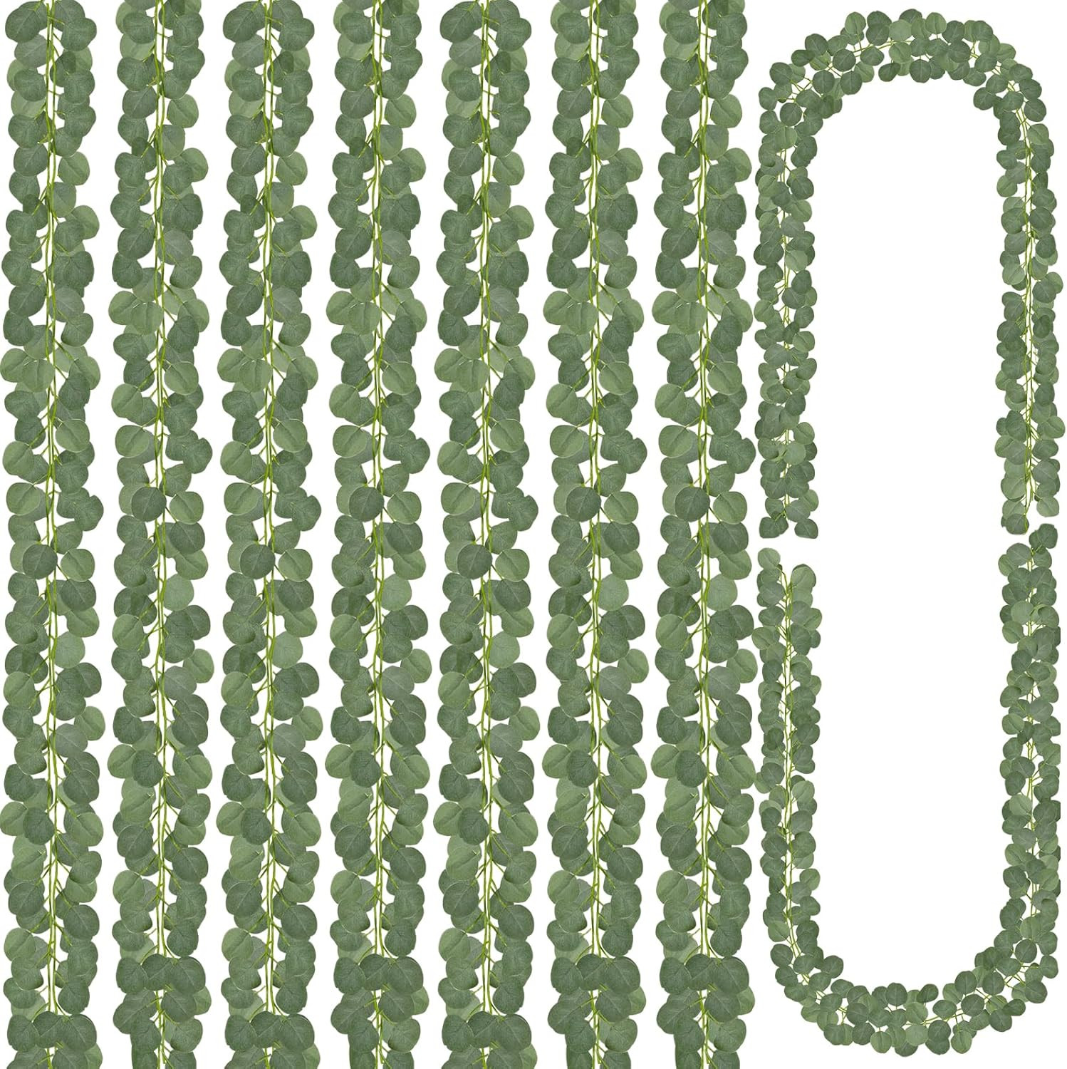 96Pcs Artificial Eucalyptus Garland for Wedding, Home & Party Decor