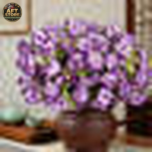 12 Bundles Fake Hibiscus Flowers – UV Resistant Outdoor Plants