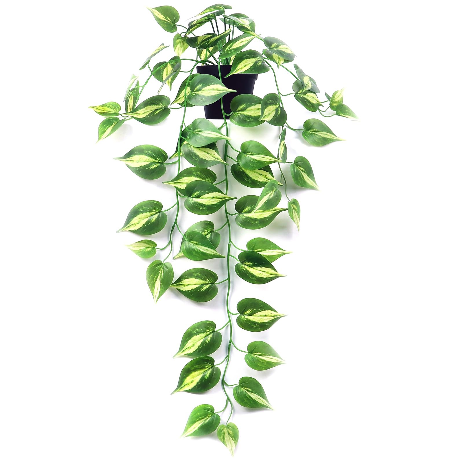 Fake Pothos Hanging Plants Artificial Ivy Vines Pots Realistic Decor 1 PC