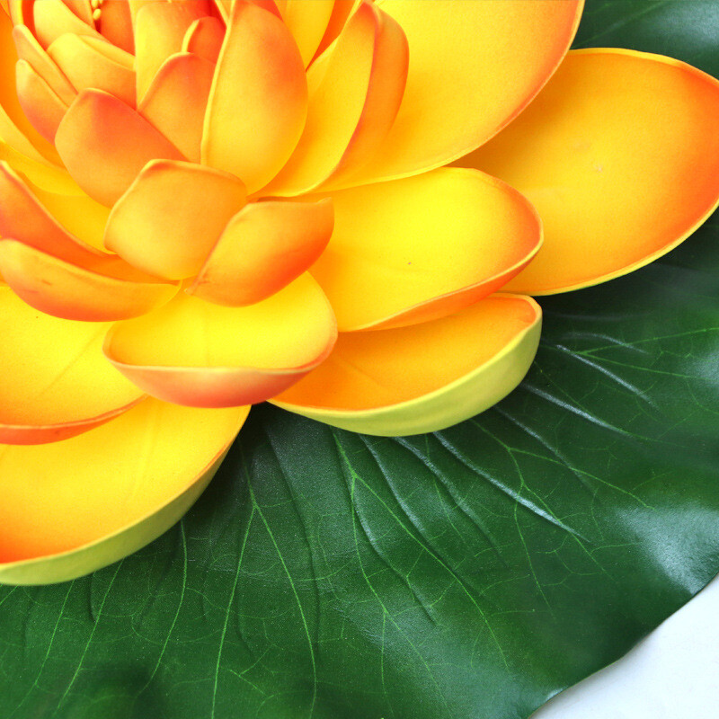 Floating Lotus Artificial Flower Home Garden Pool Decoration Fake Plant Decor