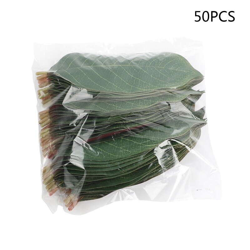 Artificial Magnolia Leaves Fake Single Leaf Picks for Magnolia Green Leaves
