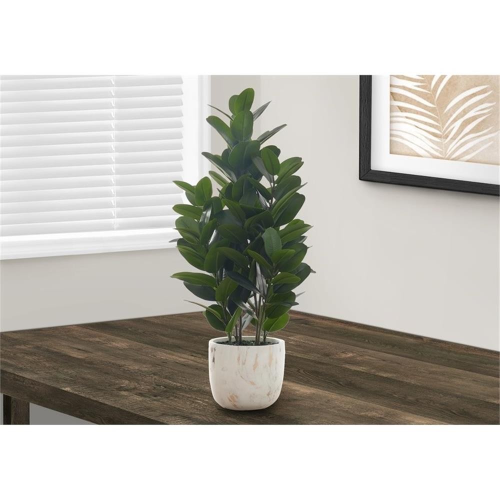 Artificial Plant – 31″ Tall – Indoor – Floor – Potted – Green Leaves