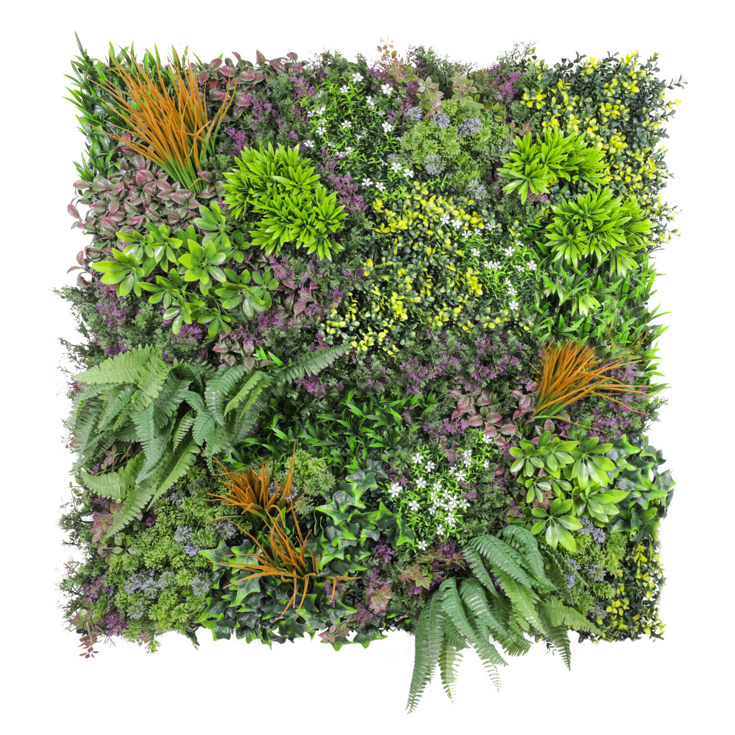 40″ Artificial Grass Mats 3D Mixed Plant Wall Ledge Decor For Home Festival #10