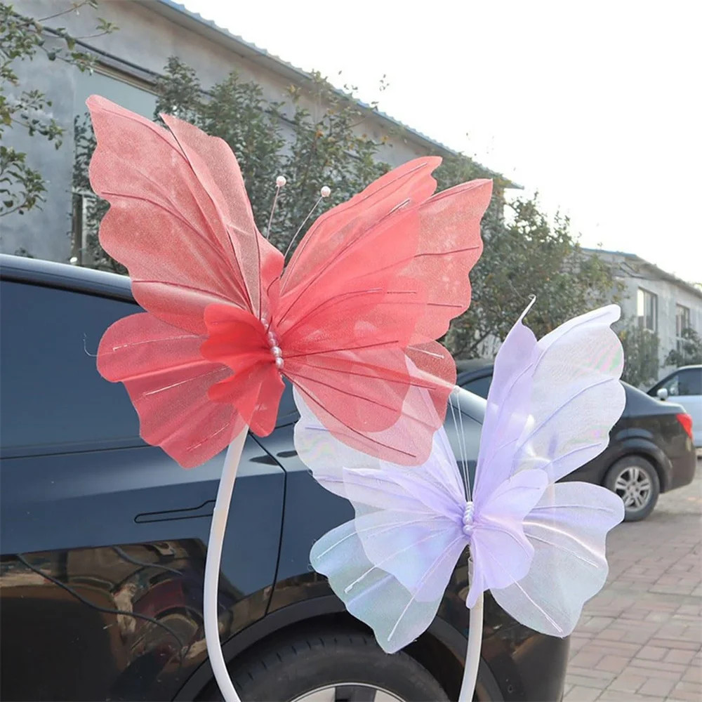 3D Artificial Butterfly Gauze Outdoor Garden Romantic Crafts Fake Butterfly