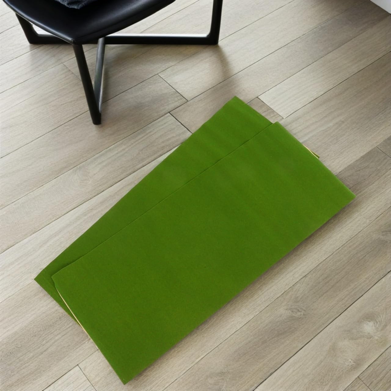 Green Model Grass Mat 2Pcs Model Train Grass Mat Artificial for Crafts Decora…