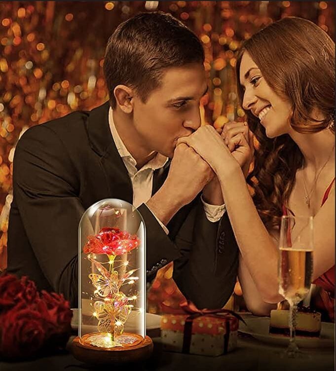 SIVERY Valentines Rose Gift for LOVER red colourful single artificial flower