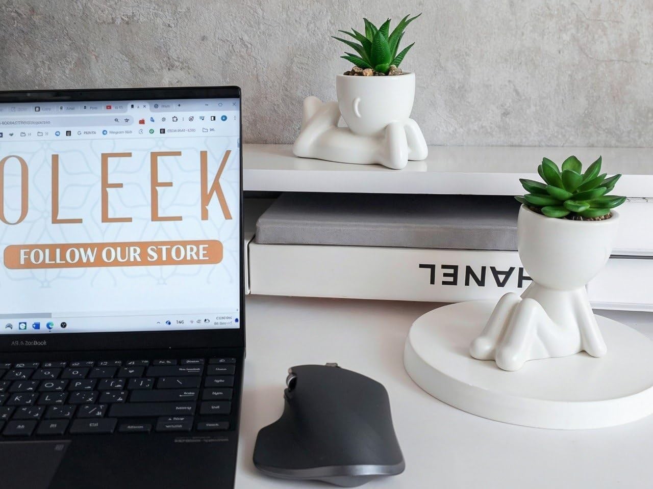 Indoor Ceramic Mini Fake Plants Collection – Perfect for Office and Home Decor