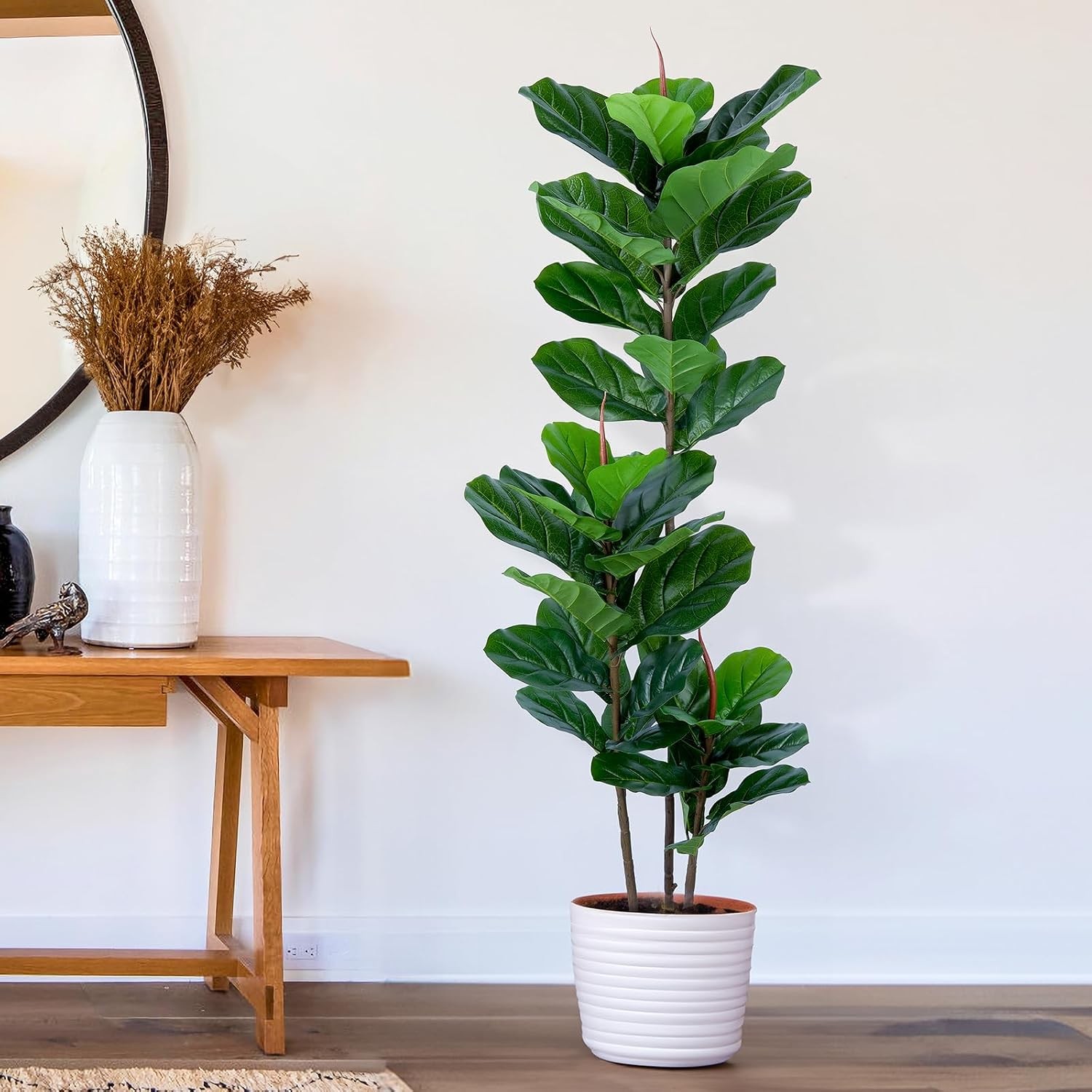 Artificial Fiddle Leaf Fig Tree 5FT Faux Fiddle Leaves Fig Tree Artificial