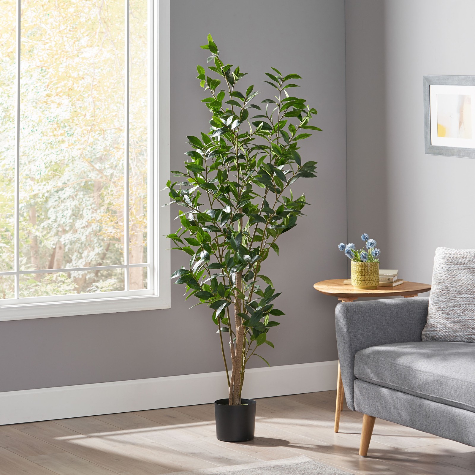 64″ Artificial Laurel Tree Plant for Indoor/Outdoor Green