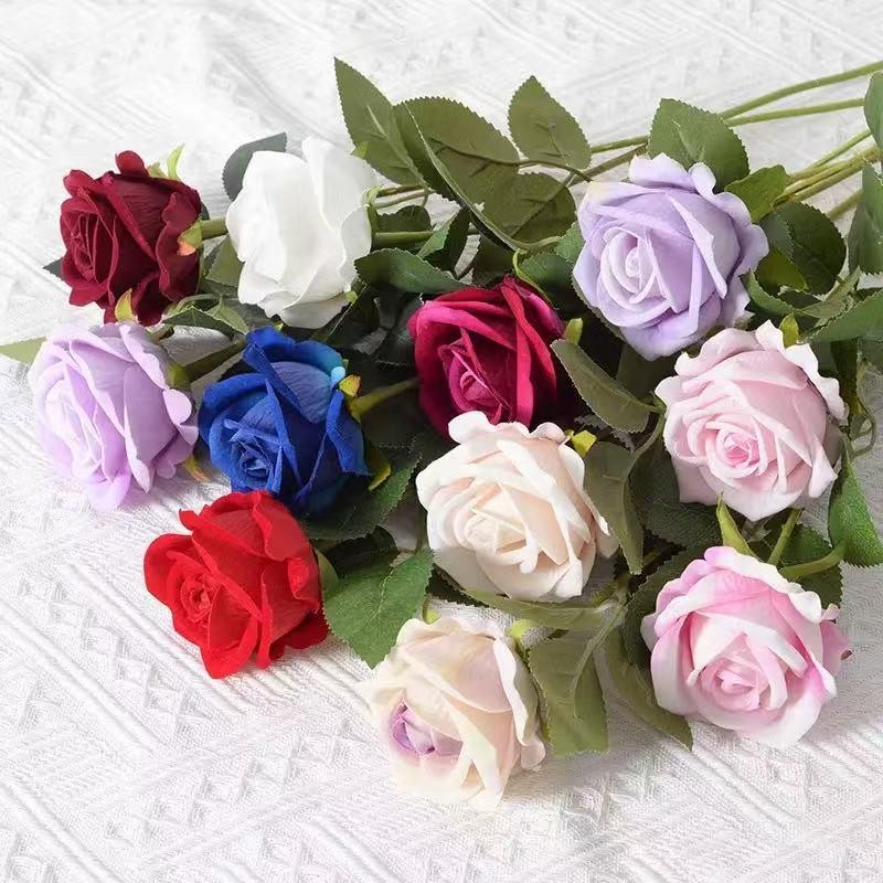 3-20× Red Roses Artificial Flowers Realistic Bouquet Home Decor Valentine Gifts