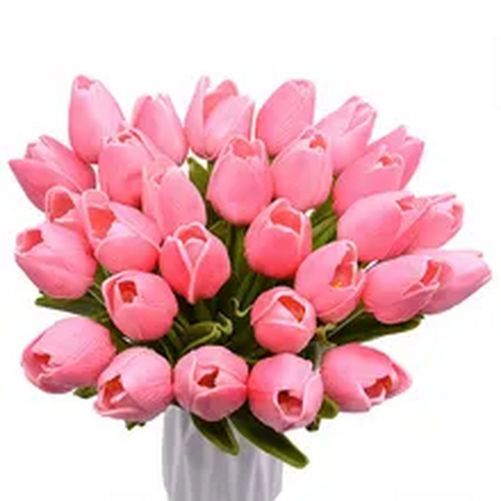 5/10pcs 3.5cm Artificial Tulip Flowers Plant Bouquet For Home And Hotel Display