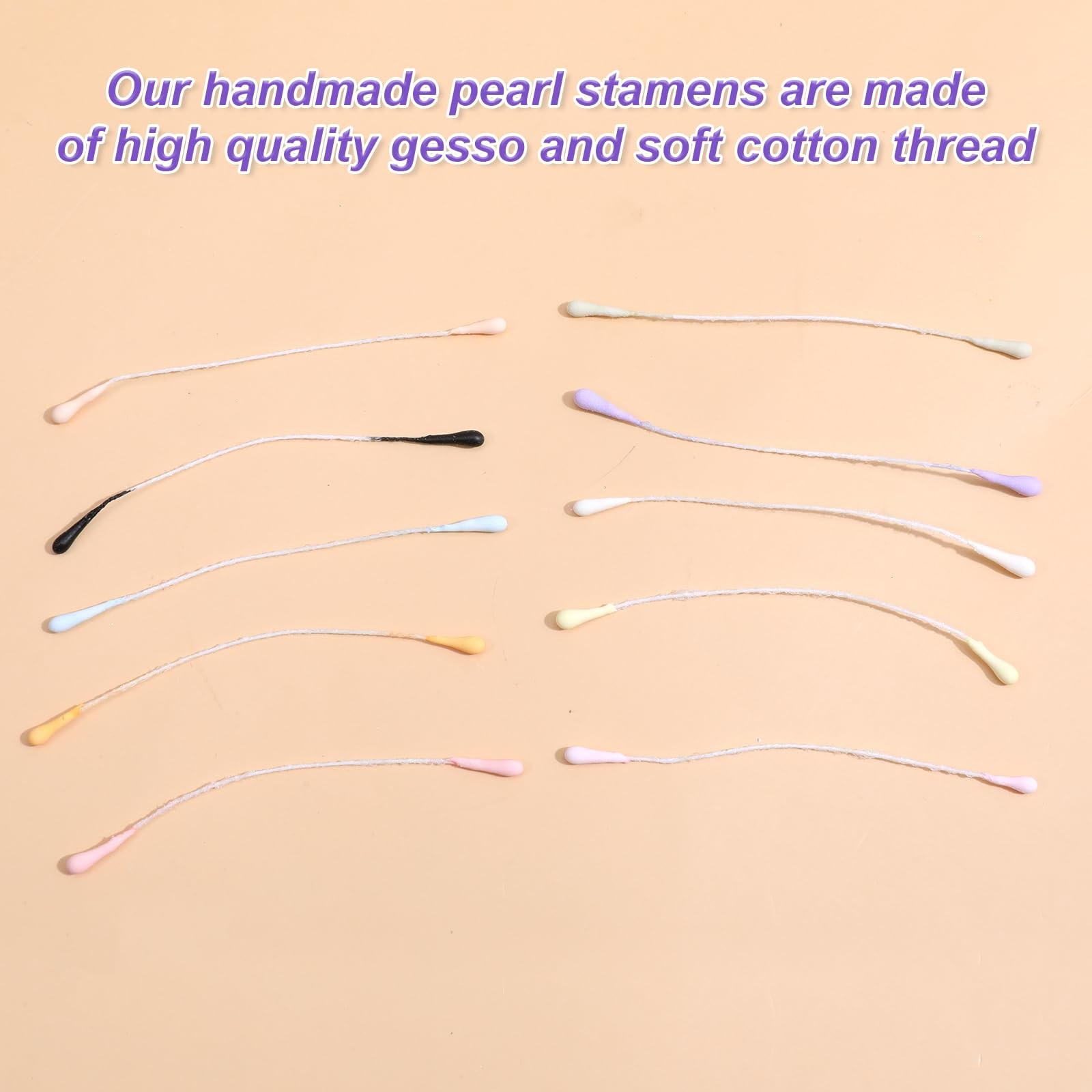 SynHHergyx 1200 Pcs Flower Stamens for Crafts, Artificial Flower Stamens, 10 …