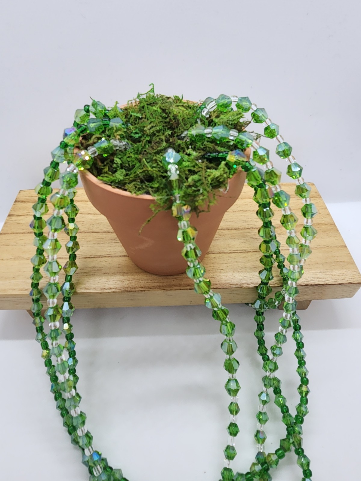 Handmade Beaded Plant Forever Succulent Hanging Bead Plant