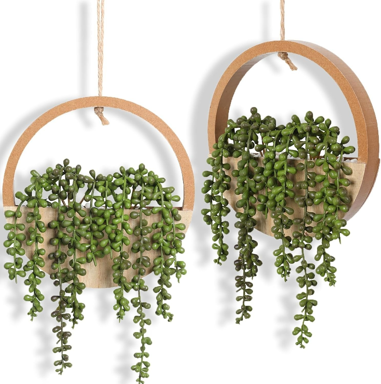 Realistic String of Pearls Hanging Plants – Perfect for Home & Office Decoration