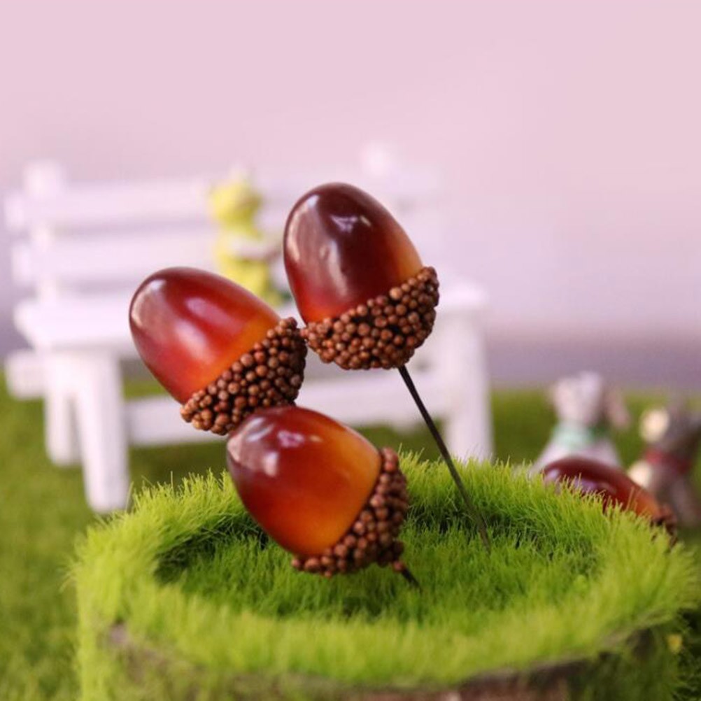 50Pcs Reusable Artificial Decor Acorns Multi Color for Christmas Baby Shower
