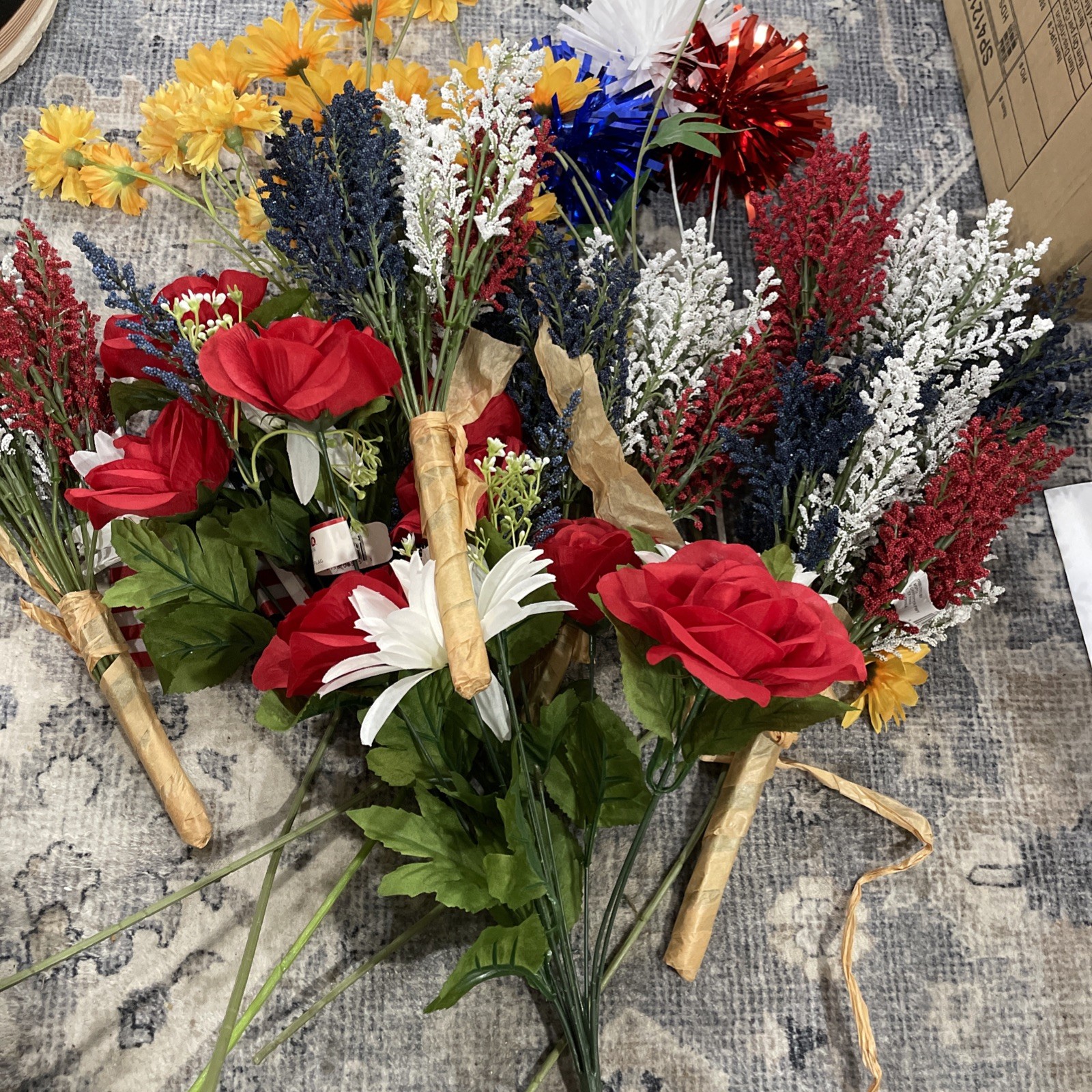 LARGE LOT Faux Flowers CRAFT ARRANGEMENTS WREATHS Spring, Fall, and Winter