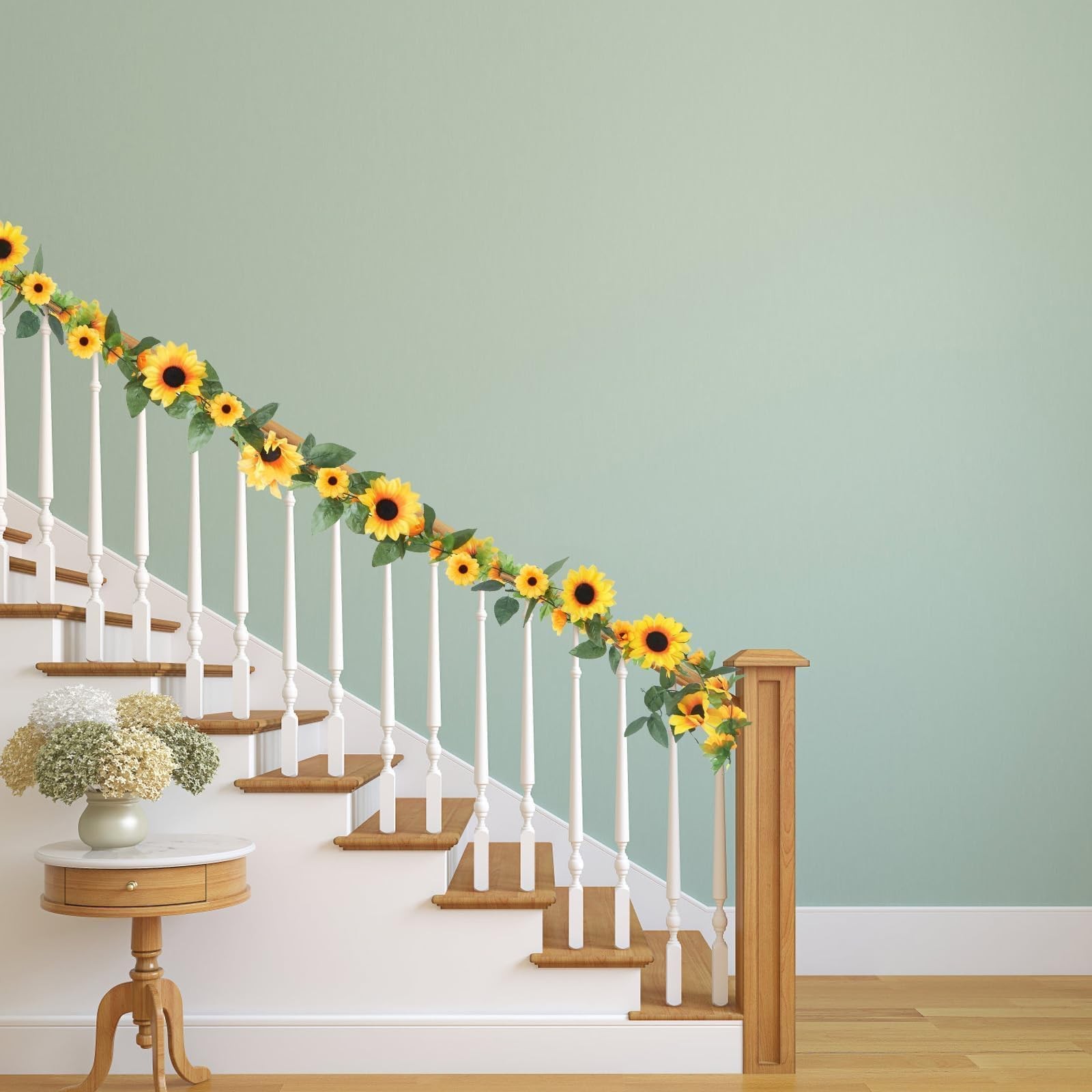 6 Pack Artificial Sunflower Garland 7.22ft Silk Sunflower Vines Artificial Flowe