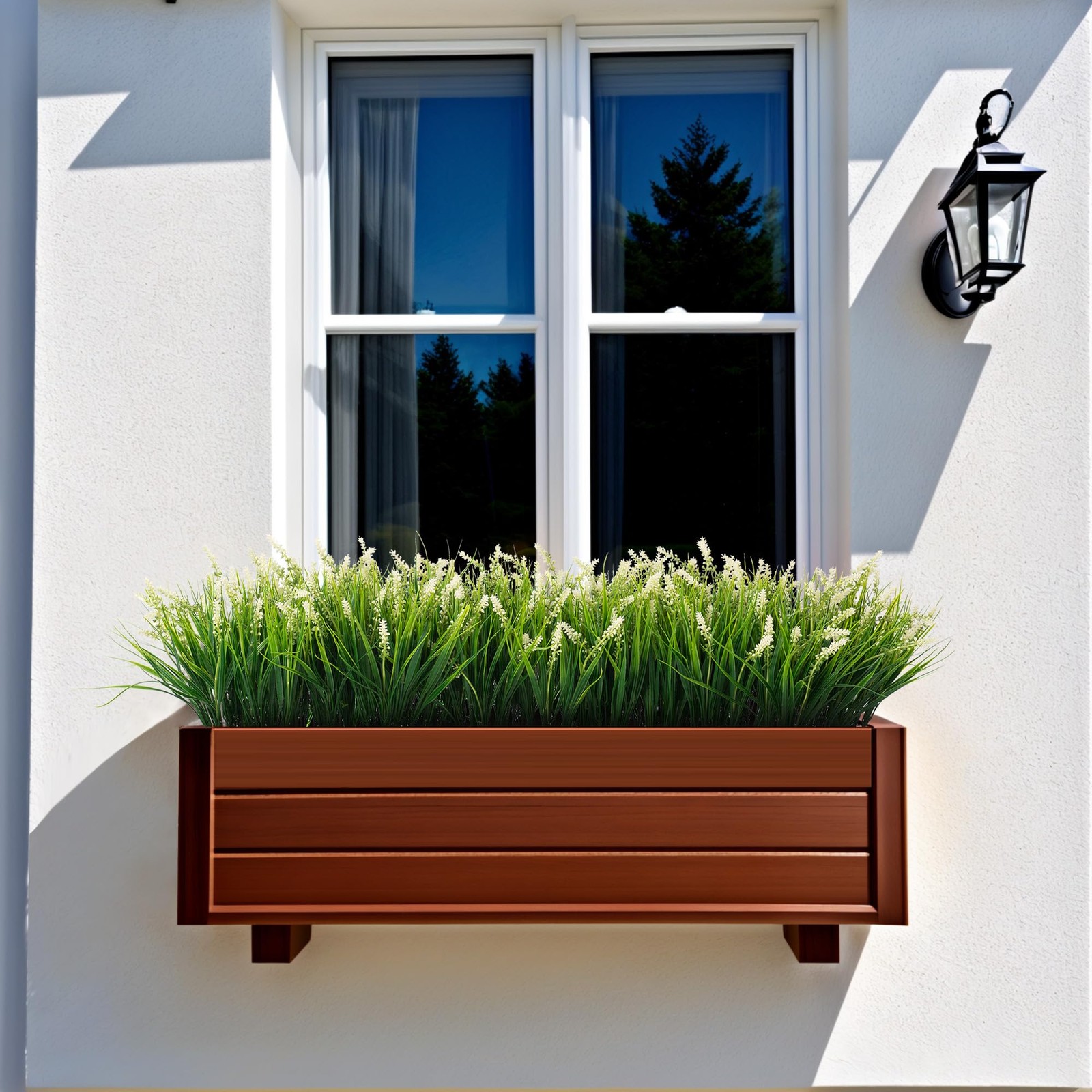 Artificial Faux Plants Flowers for Outdoor Decorations, Fake Monkey Grass for…