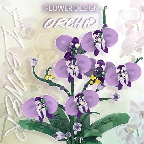 Botanicals Orchid Flower Kit, Flower Pot Set, Compatible with B0G1TBotanical Col